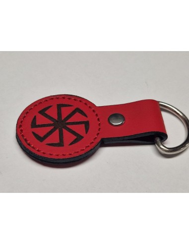 Skórzany brelok - Kołowrót Słowian
