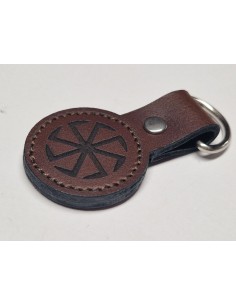 Skórzany brelok - Kołowrót Słowian 2