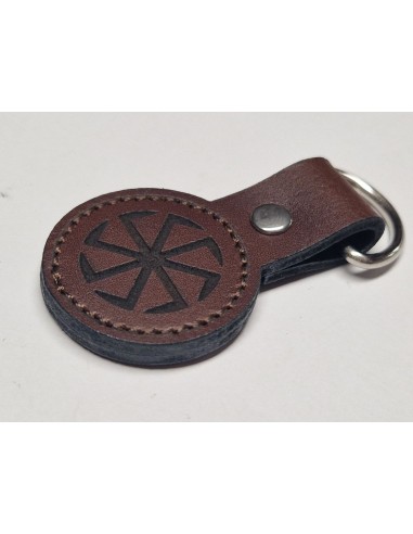 Skórzany brelok - Kołowrót Słowian
